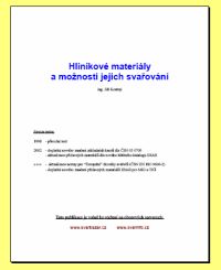PDF publikace o hliníku a jeho svařování